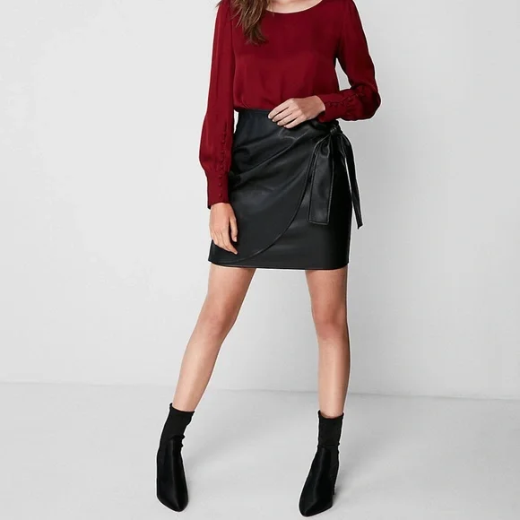Maxi Skirt Express Leather Skirts Express High Waisted Faux